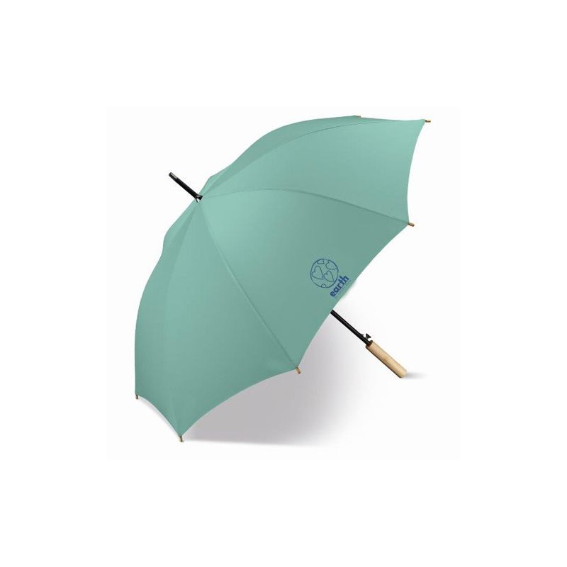 parapluie golf écologique vert ouverture automatique-grand parapluie vert  toile recyclée.