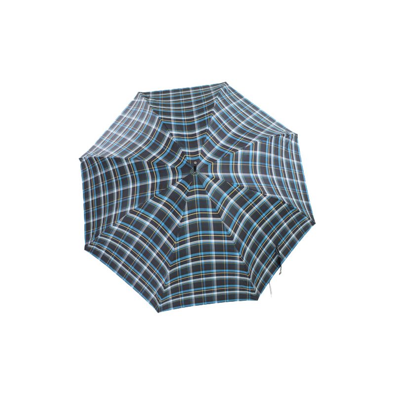 Parapluie canne français écossais bleu pour femme