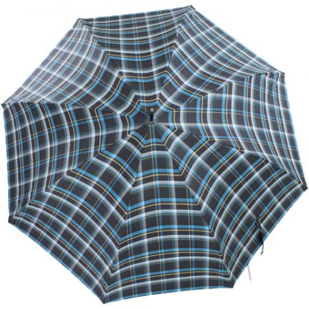 Parapluie canne français écossais bleu pour femme