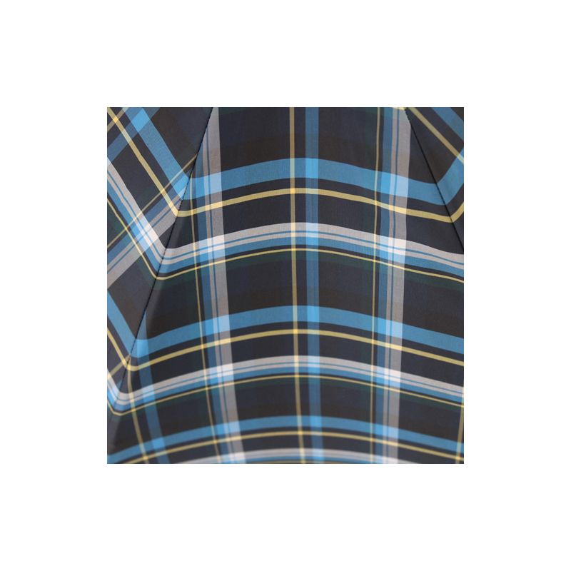 Parapluie canne français écossais bleu pour femme