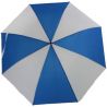 Parapluie poignée droite bleu et blanc