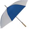 Parapluie poignée droite bleu et blanc