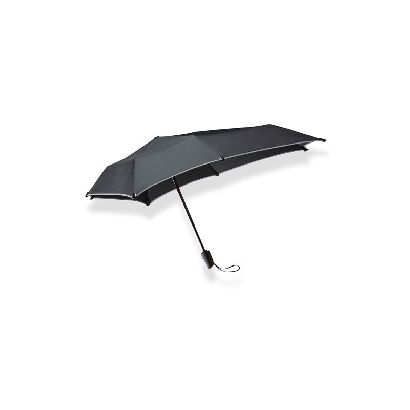 Parapluie pliant tempête Senz noir bande réfléchissante automatique