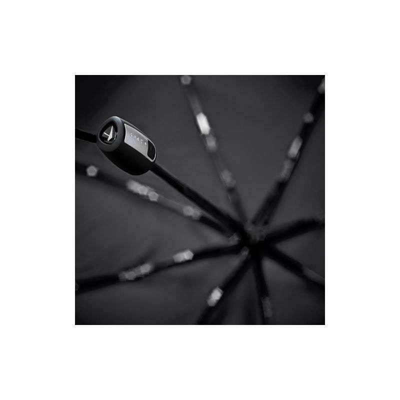 Parapluie pliant tempête Senz noir bande réfléchissante automatique
