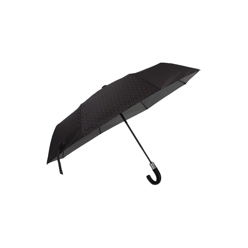 Parapluie pliant monogramme gris homme Hugo BOSS