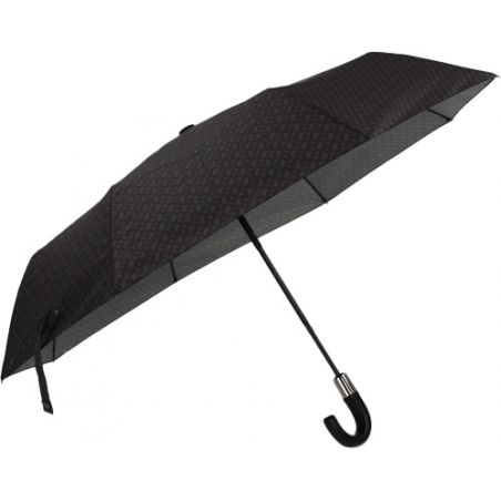 Parapluie pliant monogramme gris homme Hugo BOSS