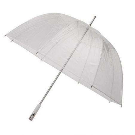 Parapluie cloche golf transparent blanc