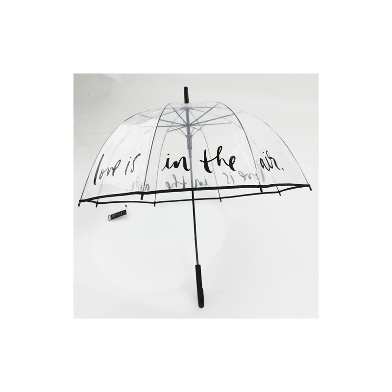 Parapluie cloche transparent love is in the air