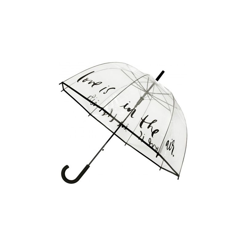 Parapluie cloche transparent love is in the air