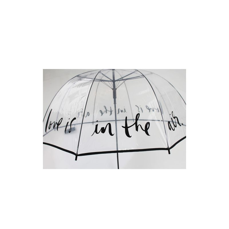 Parapluie cloche transparent love is in the air