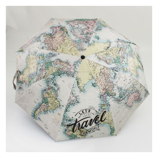 Parapluie Pliant Automatique Le Monde Du Parapluie - 3 Plis, Double Couche, Motif Léopard Intérieur, 105 Cm