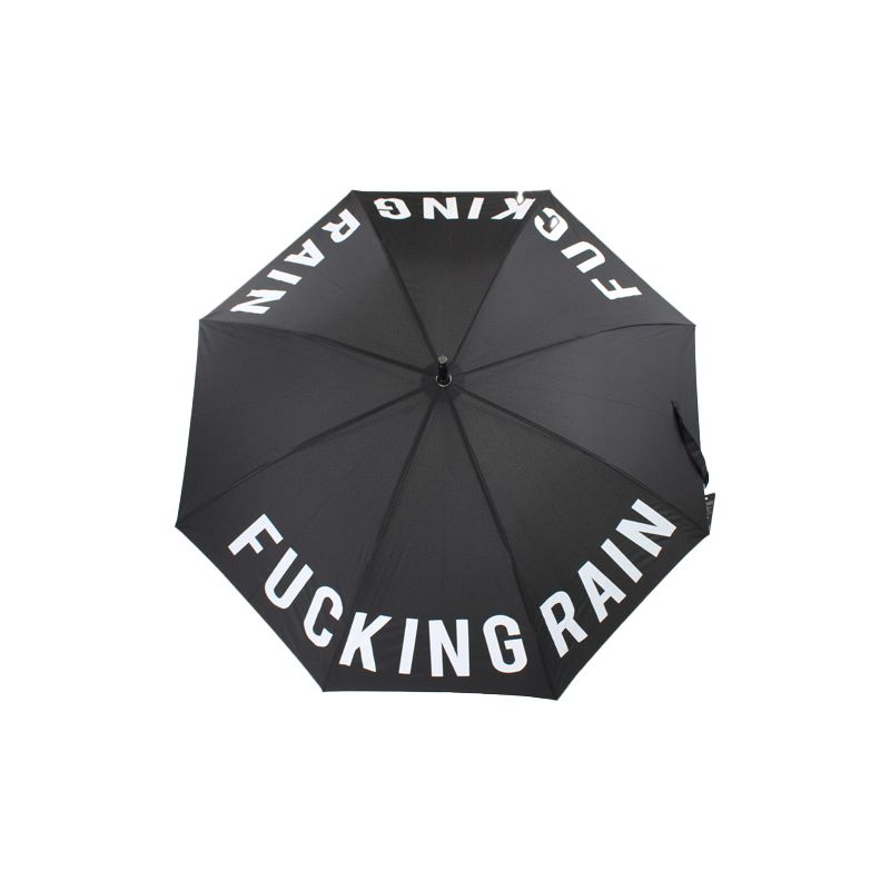 Grand parapluie fantaisie noir fucking rain