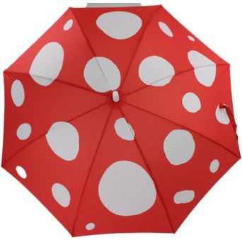 Grand parapluie rouge seventies