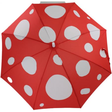 Grand parapluie rouge seventies