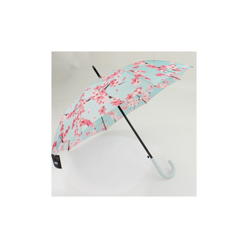 Grand parapluie canne cerisiers en fleur