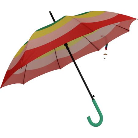 Grand parapluie canne multicolore