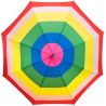 Grand parapluie canne multicolore