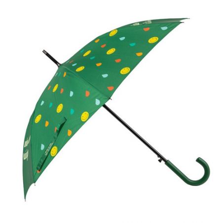 Grand parapluie vert happy