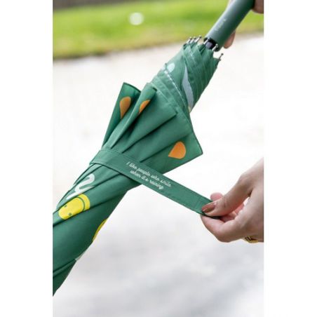 Grand parapluie vert happy