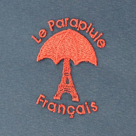 Parapluie canne bleu marine le Parapluie Français