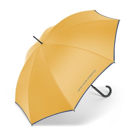 Parapluie long jaune Benetton