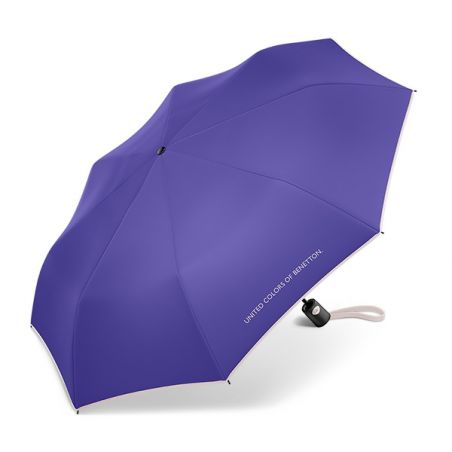 Parapluie automatique pliant violet Benetton