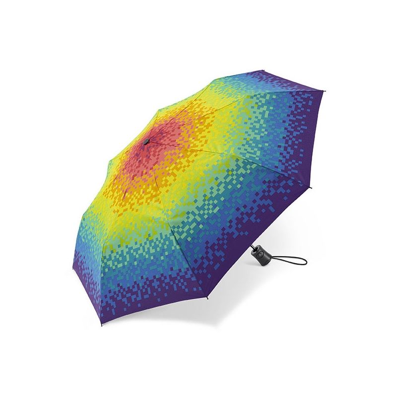 Parapluie pliant automatique multicolore Parapluie pliant automatique multicolore