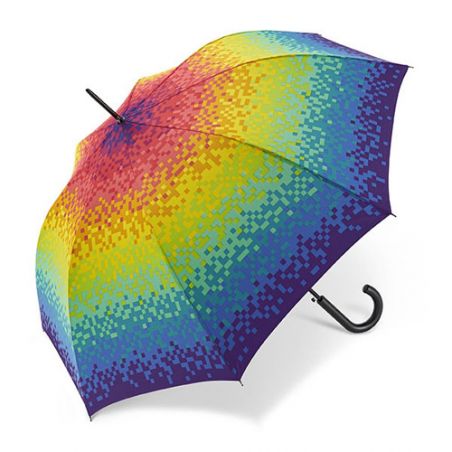 Parapluie droit multicolore