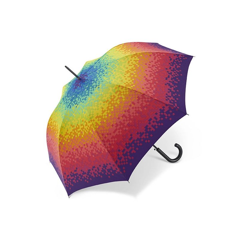 Parapluie droitpixels multicolores