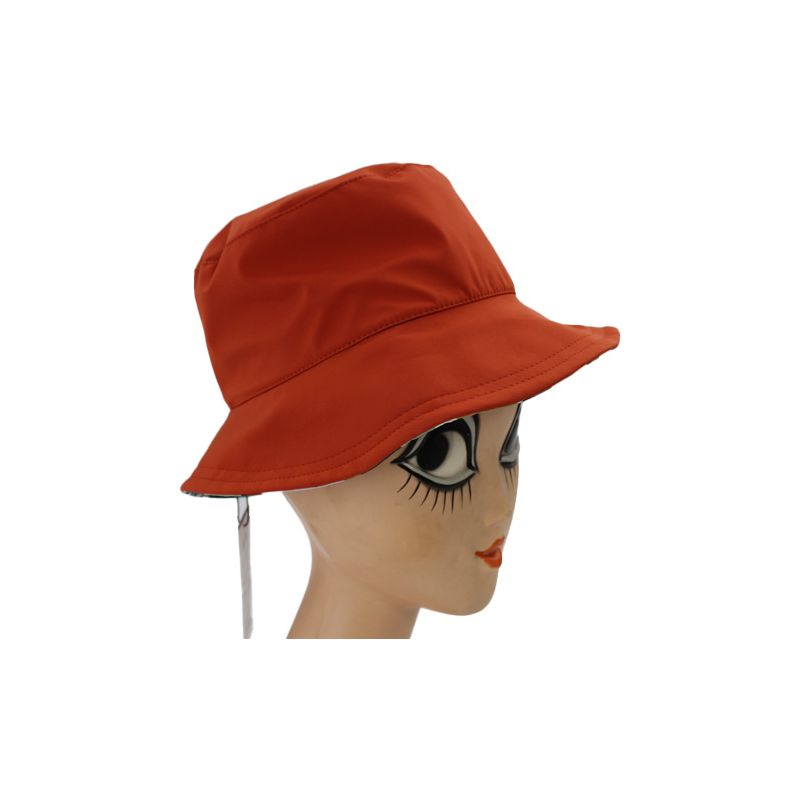 Chapeau de pluie Terracota revers géométrique