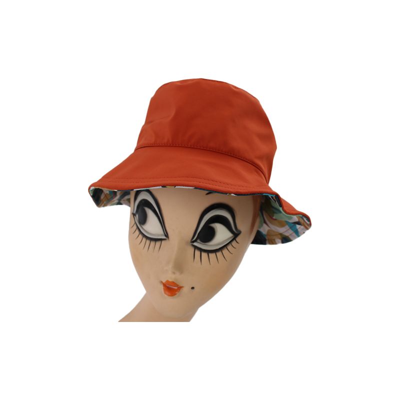 Chapeau de pluie Terracota revers géométrique