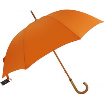 Parapluie canne orange fabrication française