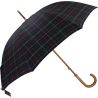 Parapluie canne écossais vert fabrication française