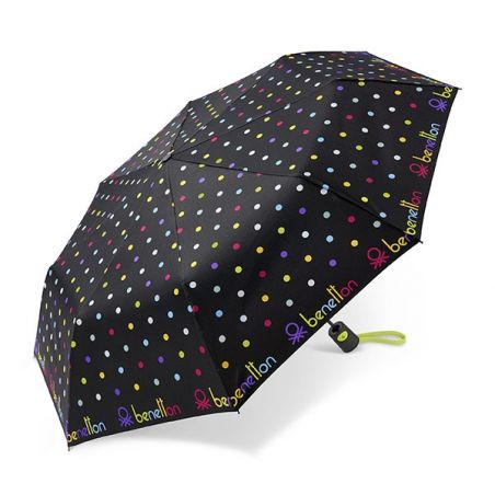 Parapluie pliant Benetton confettis multicolores