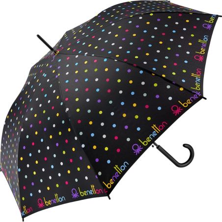 Parapluie long Benetton confettis multicolores