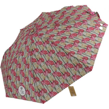 parapluie pliable écologique motif tulipes ouverture automatique