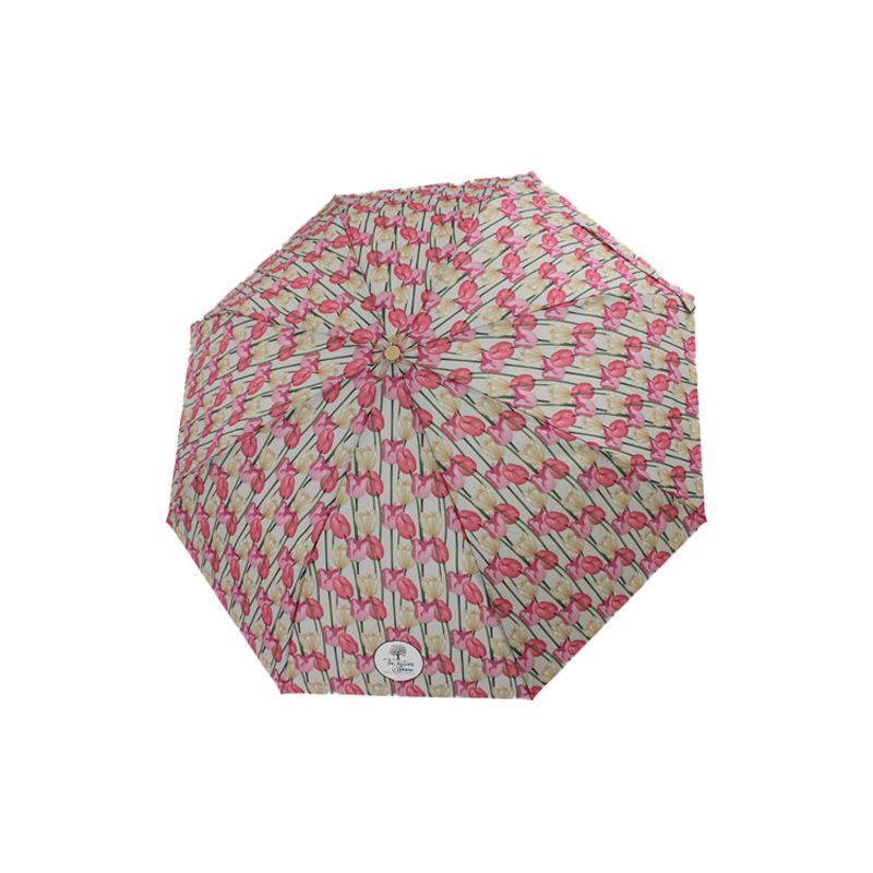 parapluie pliable écologique motif tulipes ouverture automatique