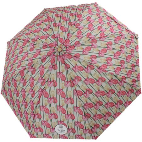 parapluie pliable écologique motif tulipes ouverture automatique