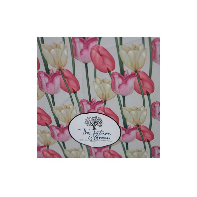 parapluie pliable écologique motif tulipes ouverture automatique