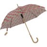 Parapluie canne écologique tulipes fond beige ouverture automatique