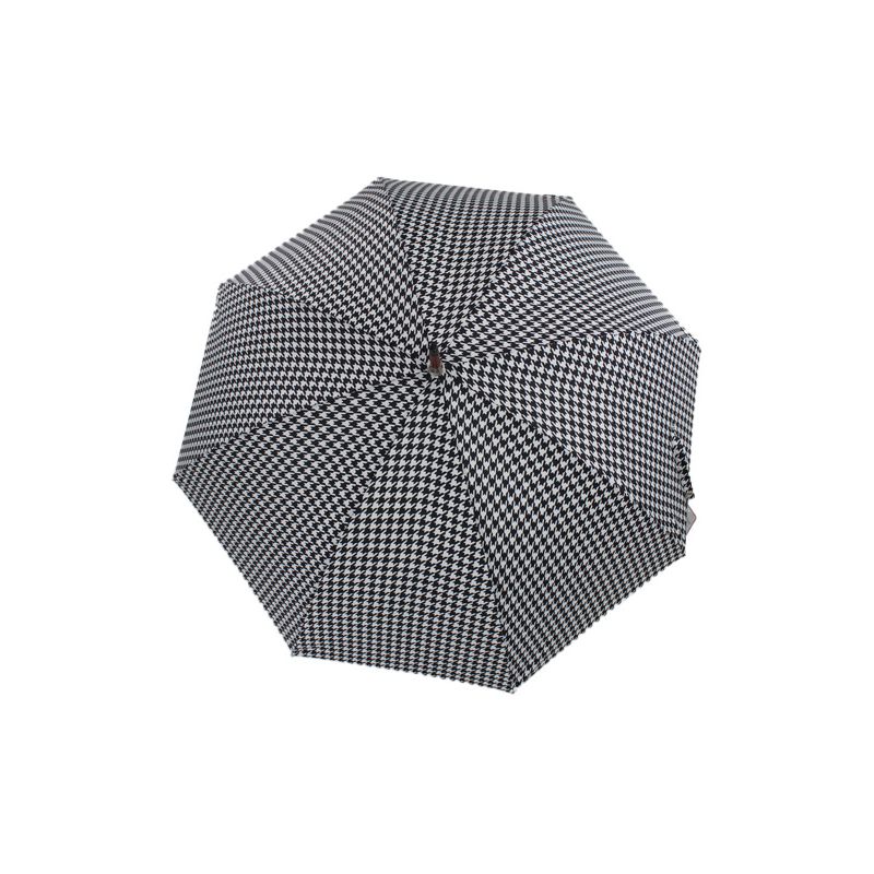 Parapluie canne pied de poule fabrication française