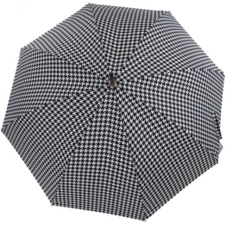 Parapluie canne pied de poule fabrication française