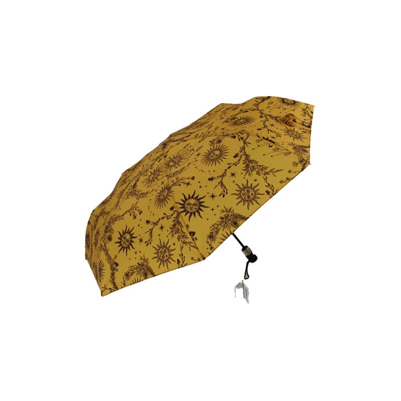Parapluie pliable français motif solaire pour femme