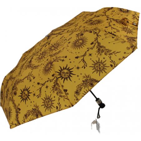 Parapluie pliable français motif solaire pour femme