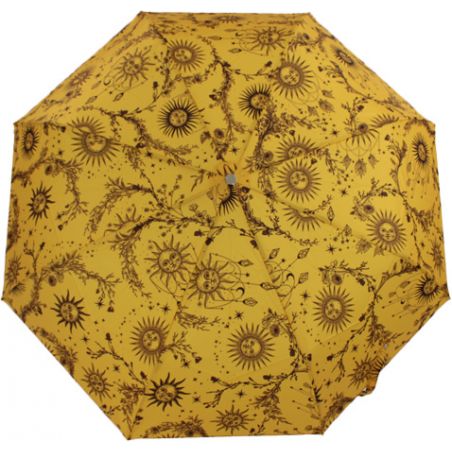 Parapluie pliable français motif solaire pour femme