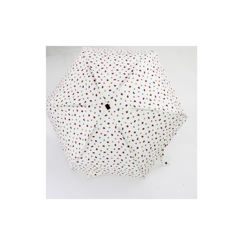 Parapluie ultra plat pochon coccinelles