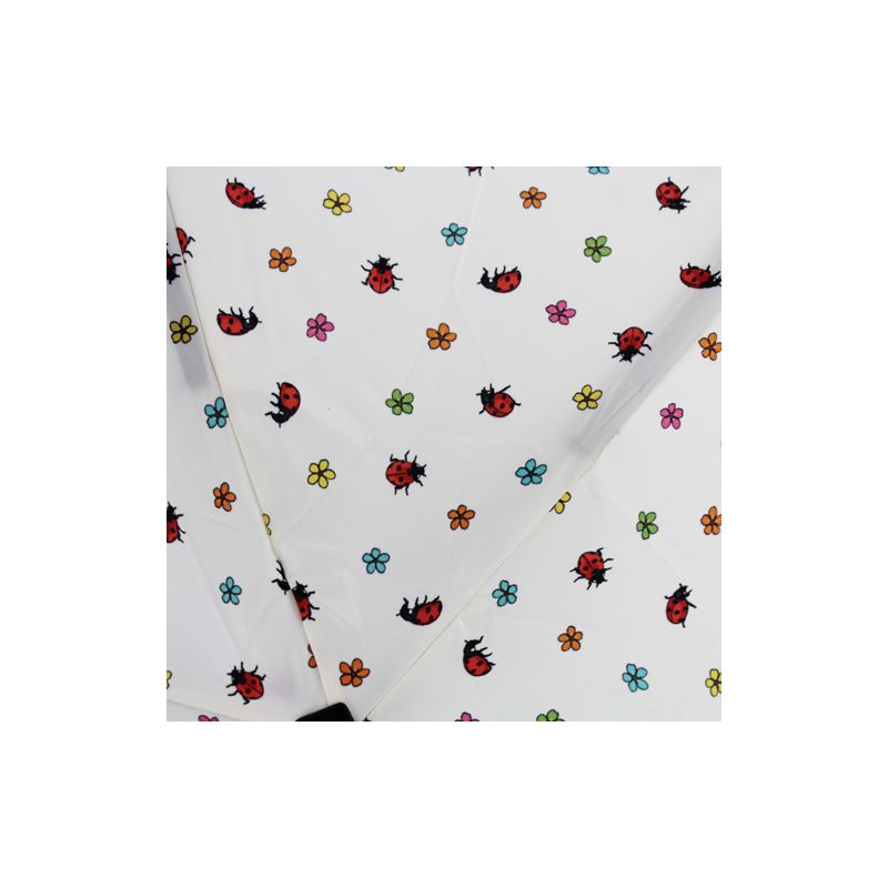 Parapluie ultra plat pochon coccinelles