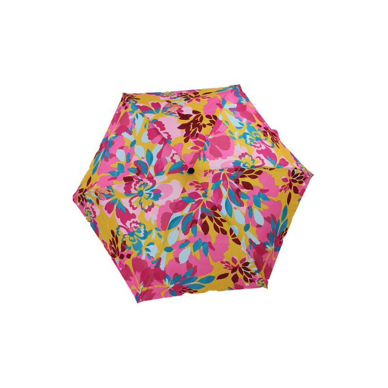 Petit parapluie pliant fleuri rose Guy de Jean