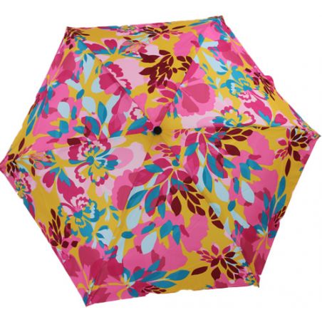 Petit parapluie pliant fleuri rose Guy de Jean