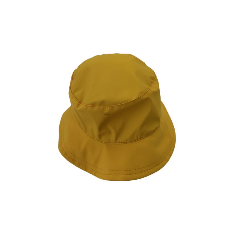 Chapeau de pluie jaune revers fleuri